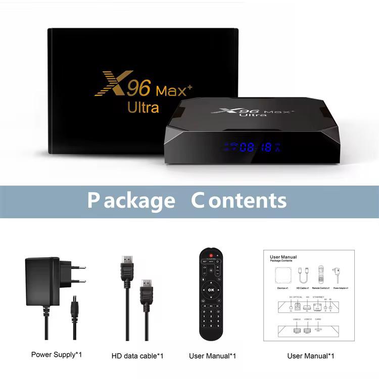 X96 Max Plus Ultra 4K Android Box UK Stock