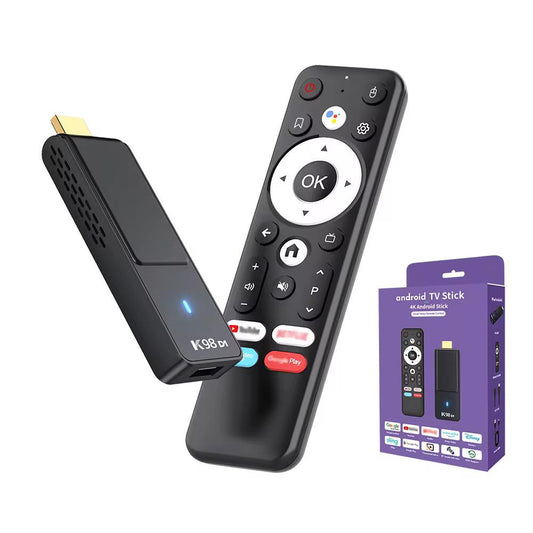 K98 4K Android TV Stick - Portable Cinema Edition | Android 14 | Quad Core | Dual WiFi & BT 5.0