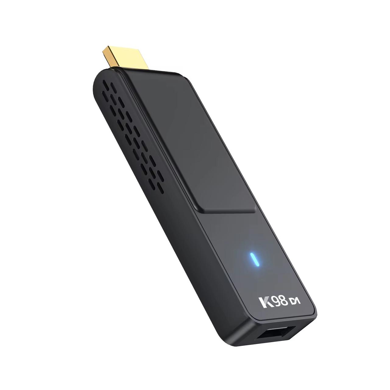 K98 4K Android TV Stick - Portable Cinema Edition | Android 14 | Quad Core | Dual WiFi & BT 5.0