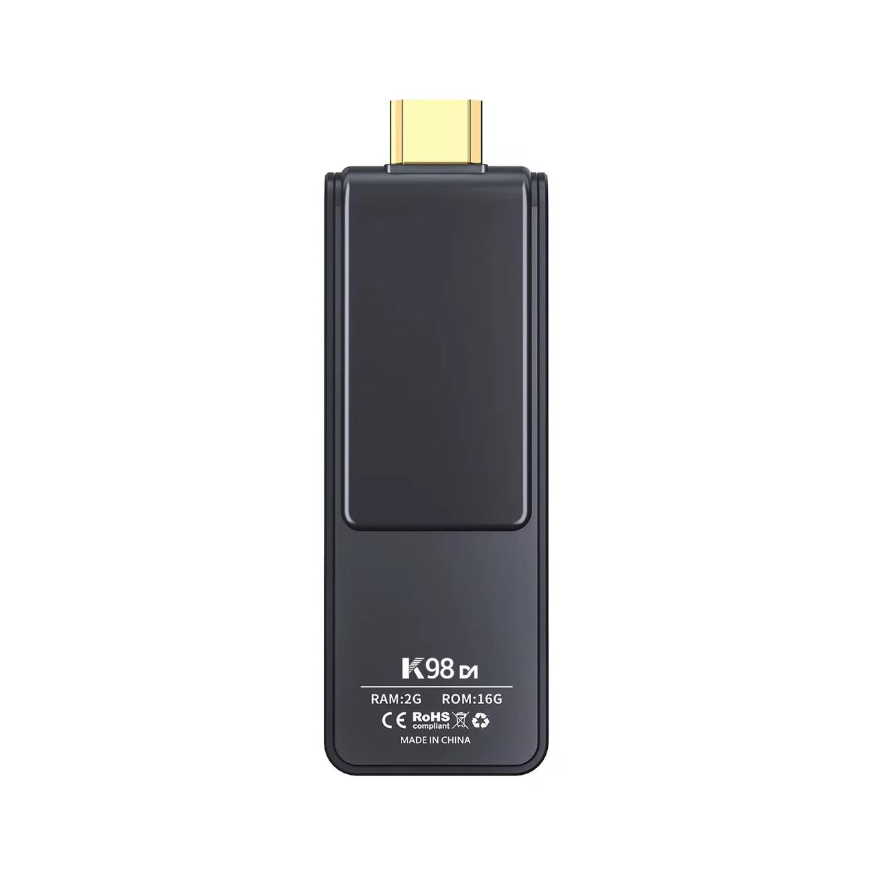 K98 4K Android TV Stick - Portable Cinema Edition | Android 14 | Quad Core | Dual WiFi & BT 5.0